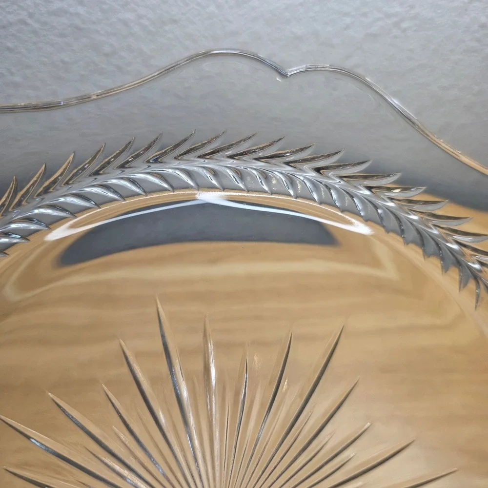Vintage Jeannette Sunburst Herringbone 11 7/8